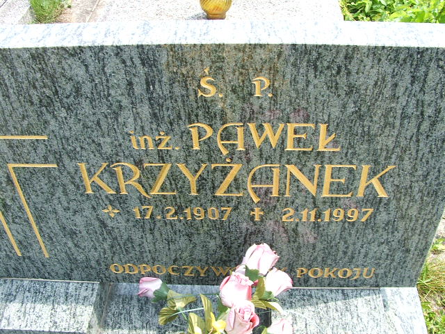 Paweł KRZYŻANEK 1907 Goleszów - Grobonet - Wyszukiwarka osób pochowanych