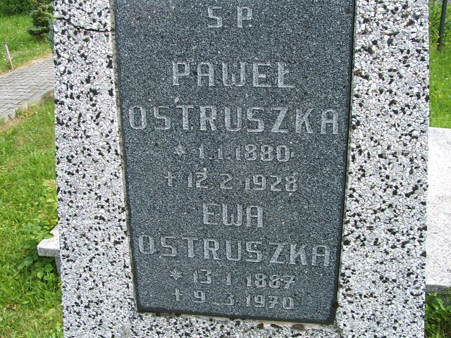 Paweł OSTRUSZKA 1880 Goleszów - Grobonet - Wyszukiwarka osób pochowanych