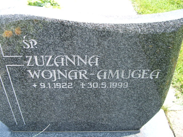 Zuzanna WOJNAR- AMUGEA 1922 Goleszów - Grobonet - Wyszukiwarka osób pochowanych