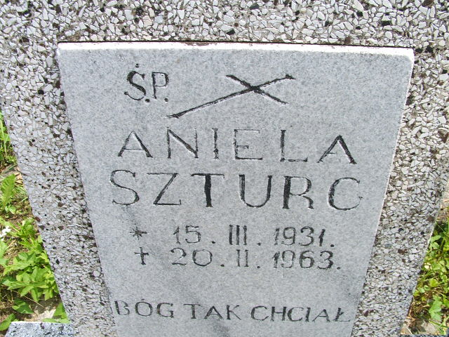 Aniela SZTURC 1931 Goleszów - Grobonet - Wyszukiwarka osób pochowanych
