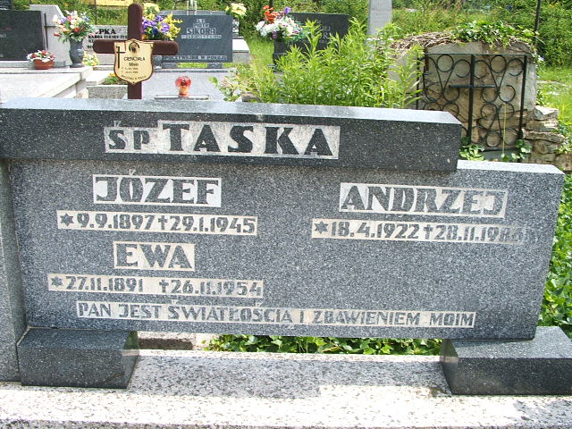 Józef TASKA 1897 Goleszów - Grobonet - Wyszukiwarka osób pochowanych