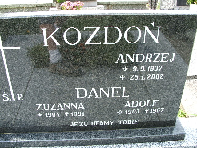 Adolf DANEL 1903 Goleszów - Grobonet - Wyszukiwarka osób pochowanych