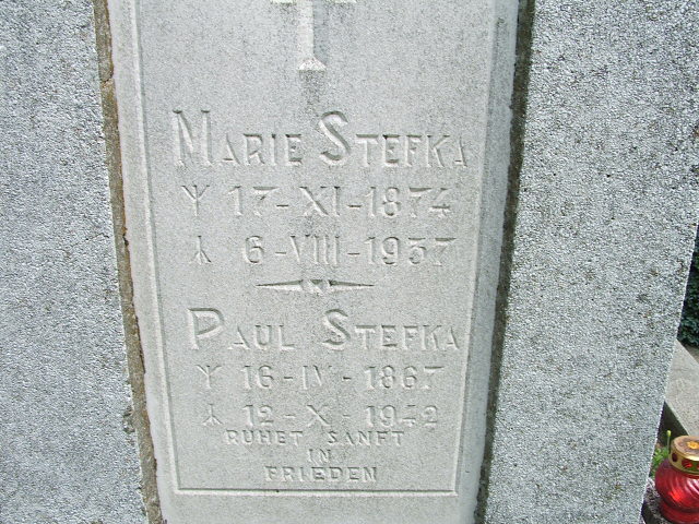 Maria Stefka 1874 Goleszów - Grobonet - Wyszukiwarka osób pochowanych