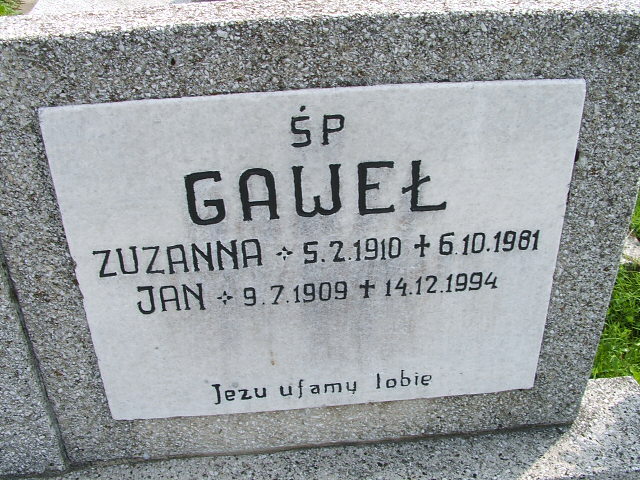 Irena Gaweł 1937 Goleszów - Grobonet - Wyszukiwarka osób pochowanych