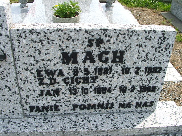 Ewa MACH 1891 Goleszów - Grobonet - Wyszukiwarka osób pochowanych