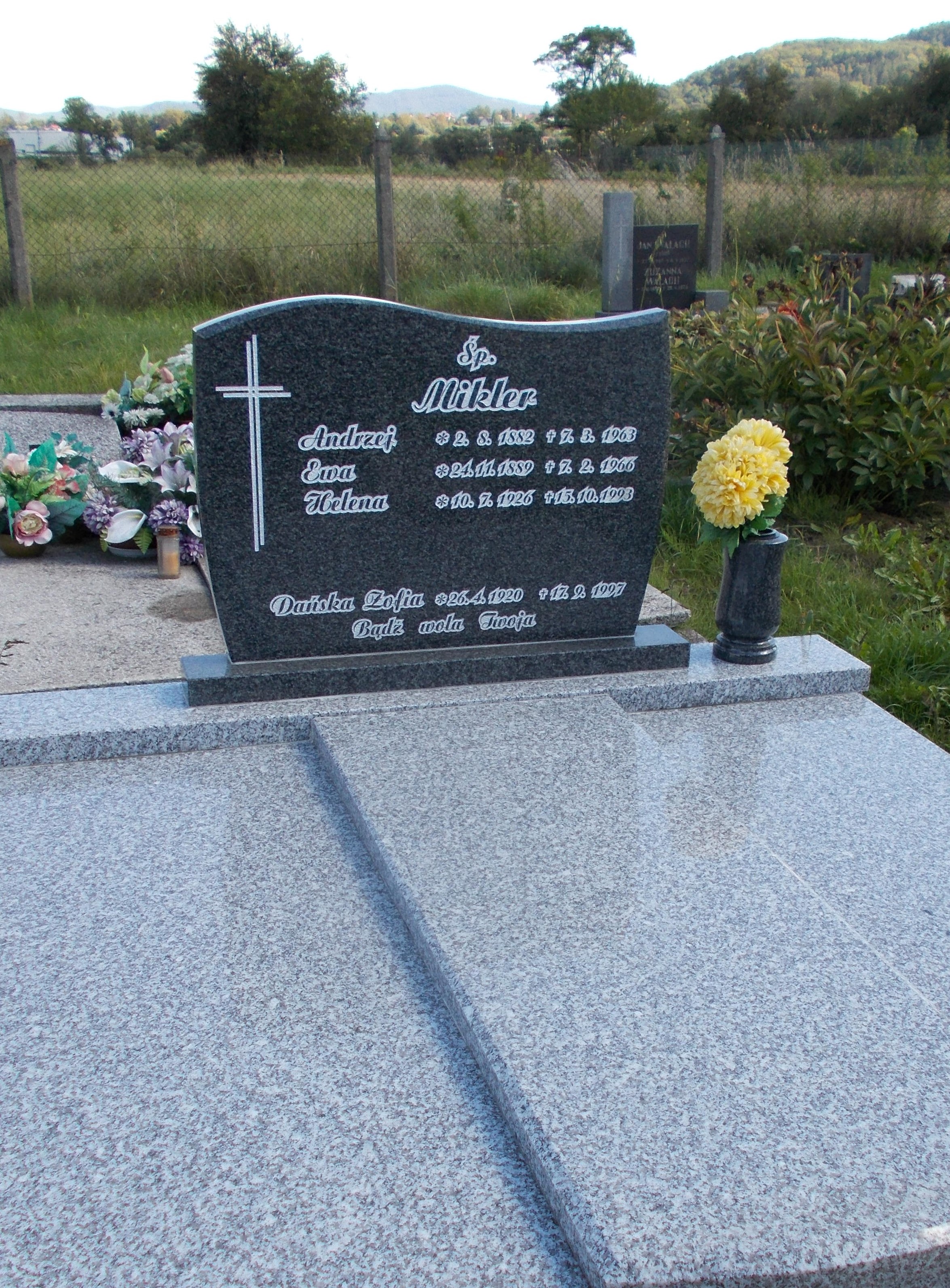 Andrzej MIKLER 1882 Goleszów - Grobonet - Wyszukiwarka osób pochowanych