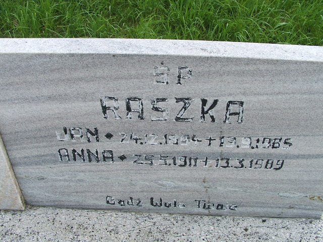 Jan RASZKA 1894 Goleszów - Grobonet - Wyszukiwarka osób pochowanych
