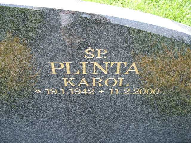 Karol PLINTA 1942 Goleszów - Grobonet - Wyszukiwarka osób pochowanych