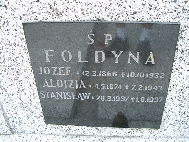 Józef FOLDYNA 1866 Goleszów - Grobonet - Wyszukiwarka osób pochowanych