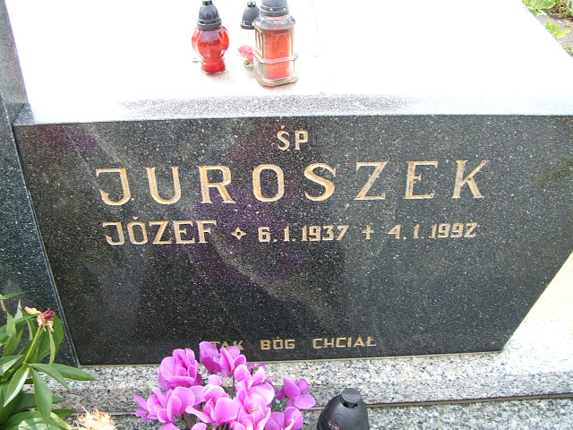 Józef JUROSZEK 1937 Goleszów - Grobonet - Wyszukiwarka osób pochowanych