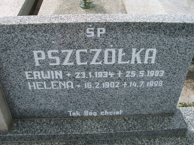 Erwin PSZCZÓŁKA Goleszów - Grobonet - Wyszukiwarka osób pochowanych